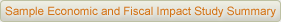 Sample Economic and Fiscal Impact Study Summary